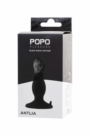 Черная анальная втулка Antlia - 10,5 см. 