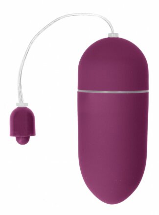 Фиолетовое гладкое виброяйцо Vibrating Egg - 8 см. 