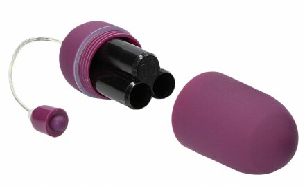 Фиолетовое гладкое виброяйцо Vibrating Egg - 8 см. 