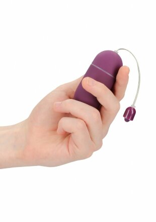 Фиолетовое гладкое виброяйцо Vibrating Egg - 8 см. 