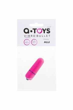 Розовая вибропуля A-Toys Alli - 5,5 см. 