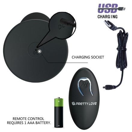 Анальная пробка с вибрацией и пультом управления Remote Control Vibrating Plug - 11 см. 