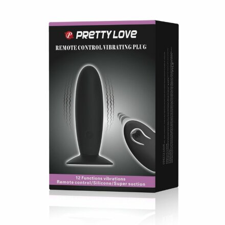 Анальная пробка с вибрацией и пультом управления Remote Control Vibrating Plug - 11 см. 