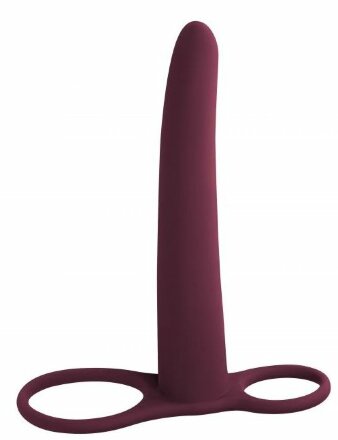 Бордовая насадка для двойного проникновения Gimlet - 16 см. 