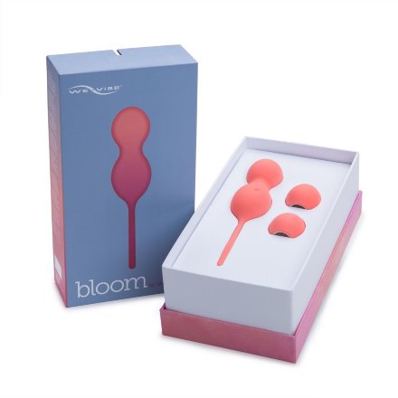 Коралловые вагинальные шарики с вибрацией Bloom 