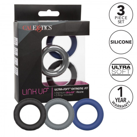 Набор из 3 эрекционных колец Link Up Ultra-Soft Extreme 