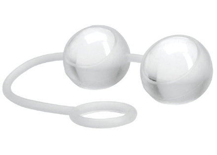 Стеклянные вагинальные шарики Climax Kegels Ben Wa Balls with Silicone Strap 