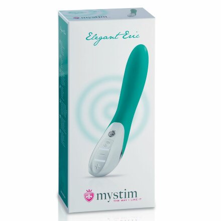 Зеленый вибратор Mystim Elegant Eric - 27 см. 