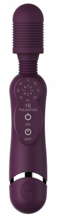 Фиолетовый универсальный массажер Silicone Massage Wand - 20 см. 