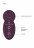 Фиолетовый универсальный массажер Silicone Massage Wand - 20 см. 