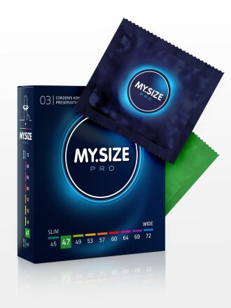 Презервативы MY.SIZE размер 47 - 3 шт. 