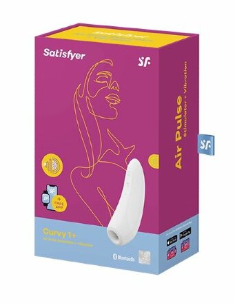 Белый вакуум-волновой стимулятор Satisfyer Curvy 1+ 