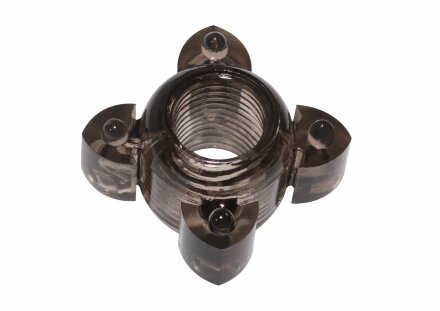Чёрное эрекционное кольцо Rings Screw 