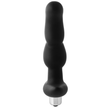 Черная вибропробка для простаты FantASStic Vibrating Prostate Plug - 14,5 см. 