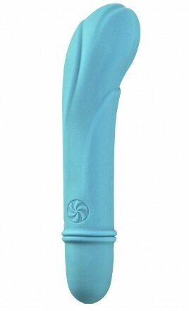 Голубой мини-вибратор Universe Secret Flower - 12,6 см. 