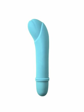 Голубой мини-вибратор Universe Secret Flower - 12,6 см. 