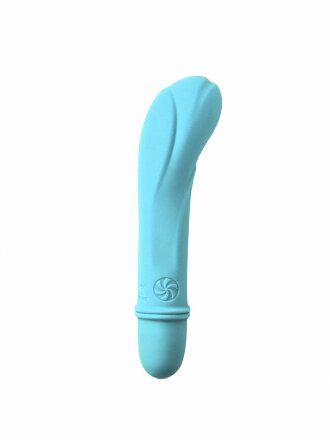 Голубой мини-вибратор Universe Secret Flower - 12,6 см. 