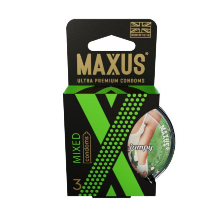 Презервативы в пластиковом кейсе MAXUS AIR Mixed - 3 шт. 