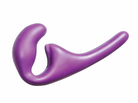 Фиолетовый безремневой страпон Seduction - 20,5 см. 