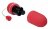Красное гладкое виброяйцо Vibrating Egg - 8 см. 