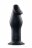 Черный анальный вибромассажер 5INCH RECHARGEABLE BUTTPLUG - 12,7 см. 
