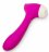 Розовый клиторальный стимулятор Joy с функцией вибратора - 18,9 см. 