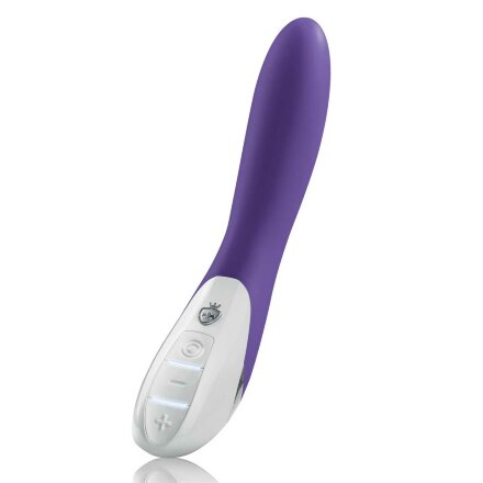 Фиолетовый вибратор Mystim Elegant Eric - 27 см. 