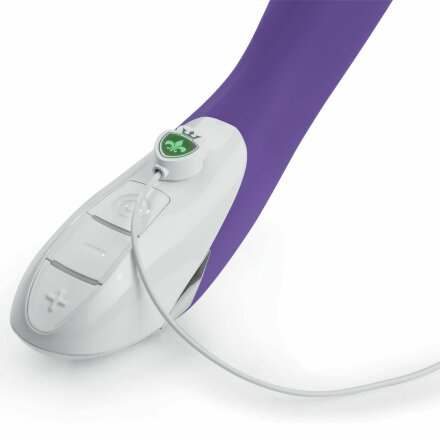 Фиолетовый вибратор Mystim Elegant Eric - 27 см. 