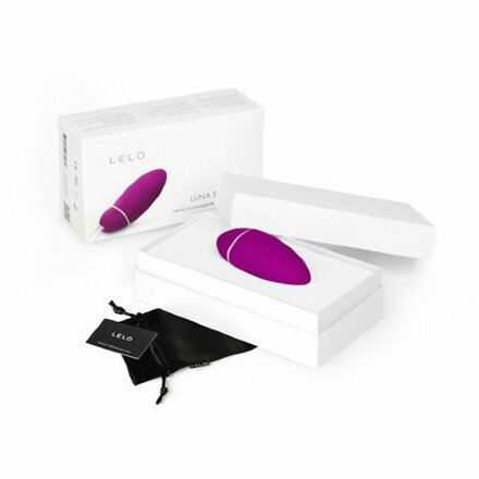 Лиловый тренажёр интимных мышц Luna Smart Bead Cerise с сенсорными датчиками  