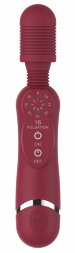 Красный универсальный массажер Silicone Massage Wand - 20 см.