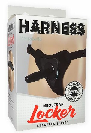 Черные трусики для страпона HARNESS Locker размера XS-M 