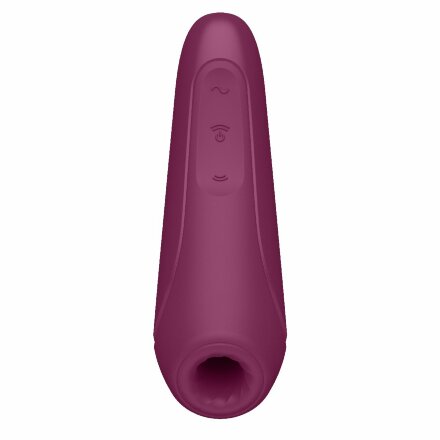 Бордовый вакуум-волновой стимулятор Satisfyer Curvy 1+ 