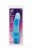 Голубой водонепроницаемый вибратор JELLY JOY ROUGH RIDGES MULTISPEED VIBE - 18 см. 