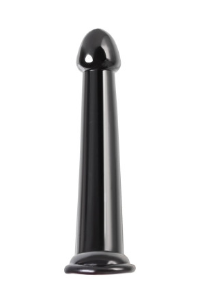 Черный нереалистичный фаллоимитатор Jelly Dildo L - 20 см. 