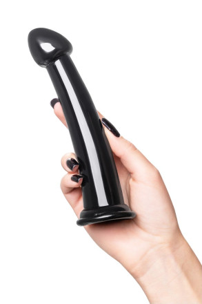 Черный нереалистичный фаллоимитатор Jelly Dildo L - 20 см. 