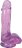 Фиолетовый гелевый фаллоимитатор Slim Stick with Balls - 15,2 см. 