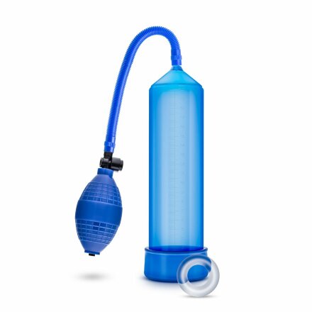 Синяя ручная вакуумная помпа Male Enhancement Pump 