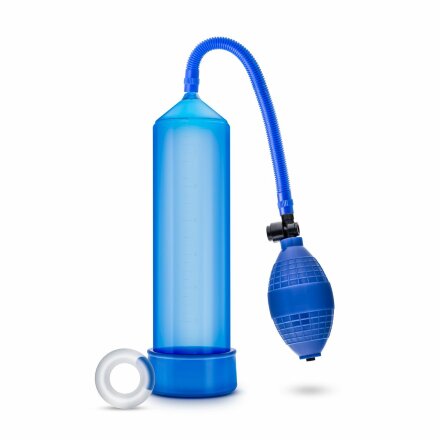 Синяя ручная вакуумная помпа Male Enhancement Pump 