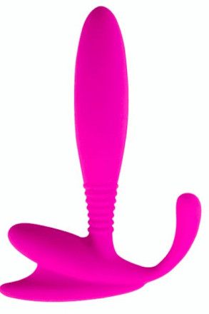 Розовый стимулятор простаты Beginner P-Spot Massager - 12 см. 