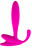 Розовый стимулятор простаты Beginner P-Spot Massager - 12 см. 