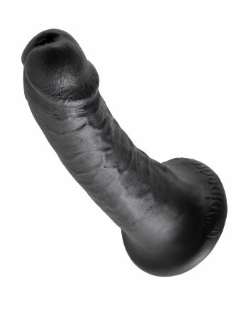 Чёрный фаллоимитатор с присоской 6&quot; Cock - 15,2 см. 