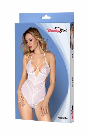 Пикантное кружевное боди Mirabelle с завязочками 