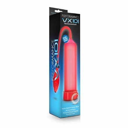 Красная вакуумная помпа VX101 Male Enhancement Pump 