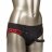 Красно-черные страпон-трусики Pegging Panty Set - размер L-XL 