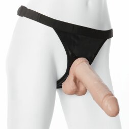 Насадка с трусиками Vac-U-Lock Set 8&quot; Realistic Ultra Harness - 20,6 см.