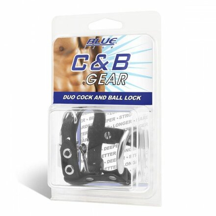 Утяжка на пенис на замочке Duo Cock And Ball Lock 