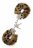 Леопардовые наручники METAL HANDCUFF WITH PLUSH LEOPARD 