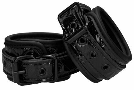 Черные поножи Luxury Ankle Cuffs 