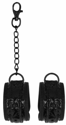 Черные поножи Luxury Ankle Cuffs 