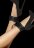 Черные поножи Luxury Ankle Cuffs 